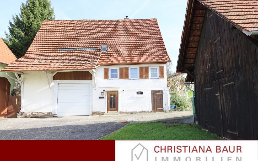 CHARMANTES BAUERNHAUS MIT GARTEN UND SCHEUNE: Bodelshausen